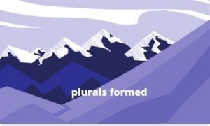 how to change into singulars into plurals formed