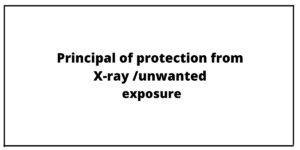 Principal of protection from X-ray