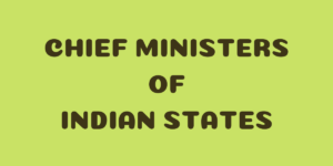 Chief ministers of Indian States