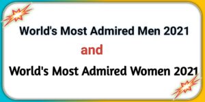 WORLD MOST ADMIRABLE MEN/WOMEN 2021