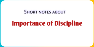 Essey on  Discipline for  students