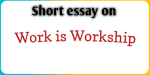 Essay on Work is Workship