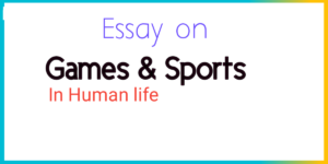 Essay on sports in english