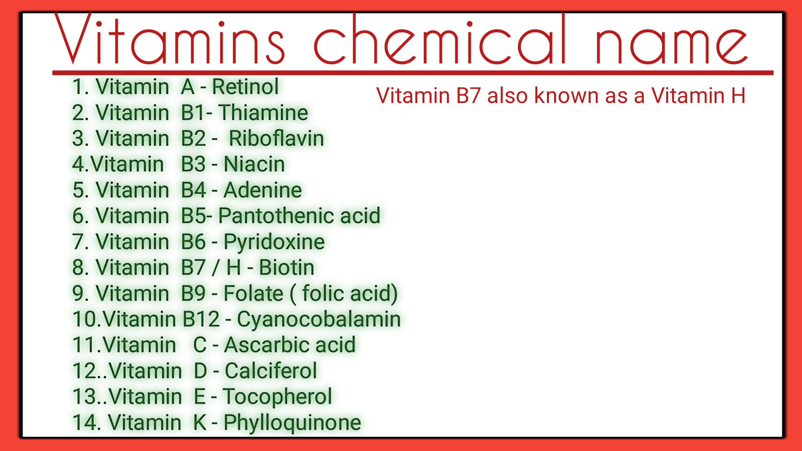 Vitamins Chemical Name Function Bloggjhedu