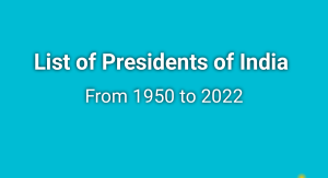 List of President of India from 1950 